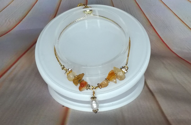 Bracelets agate et perle d'eau douce