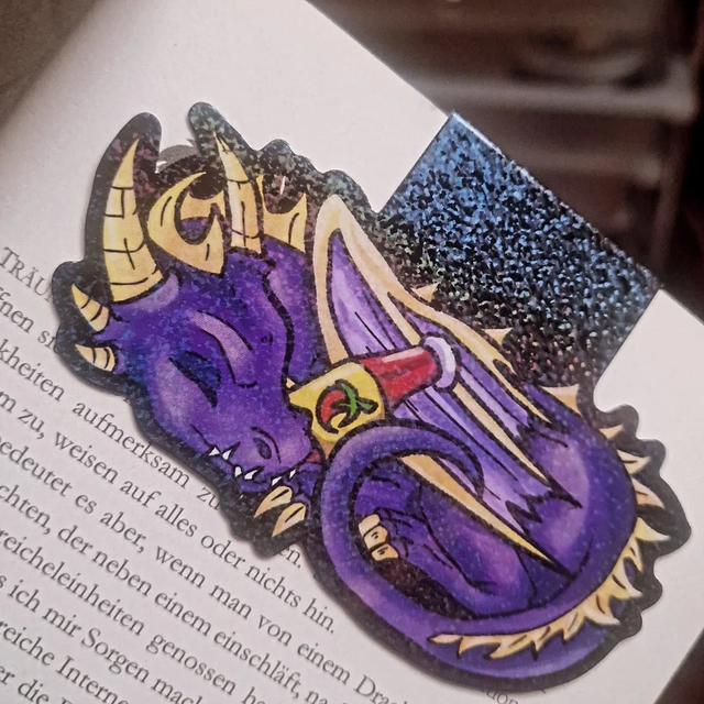 Handmade Magnetic Bookmark Fly Ignite My Dragon Heart Fanart