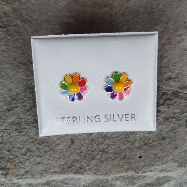 Colourful flower studs - VST001