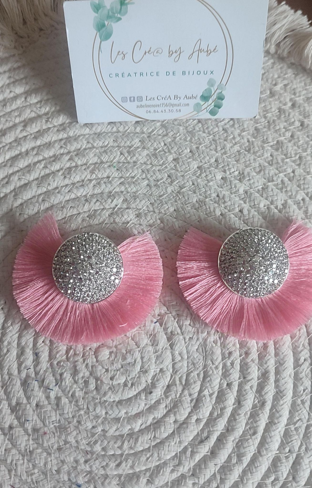 BO BOG BOHEME STRASS/ POMPONS ROSE FLASHY 0001112