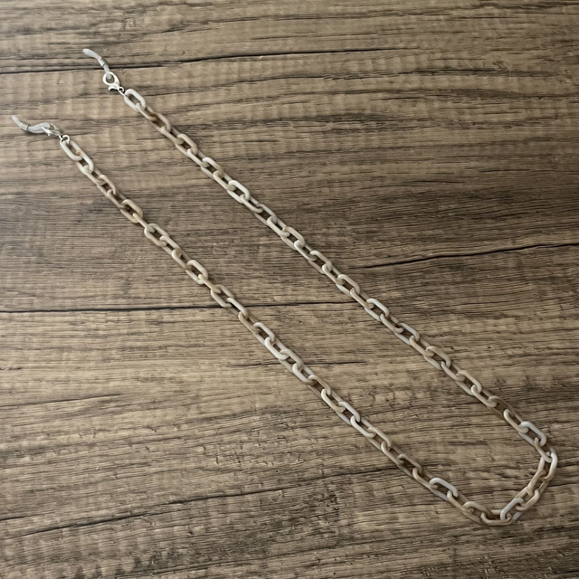 Chaîne à lunettes PETITES MAILLES BEIGE 