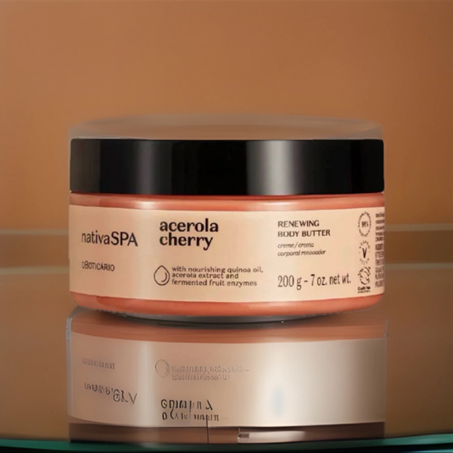 Nativa Spa Acerola Cherry Renewing Body Moisturizer, 200g O Boticario