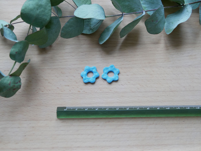 Medium Bloom Bleu Fluo