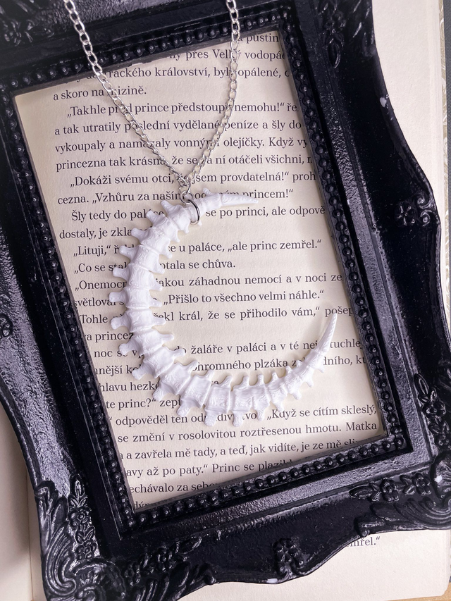 Náhrdelník Vertebrae bílý