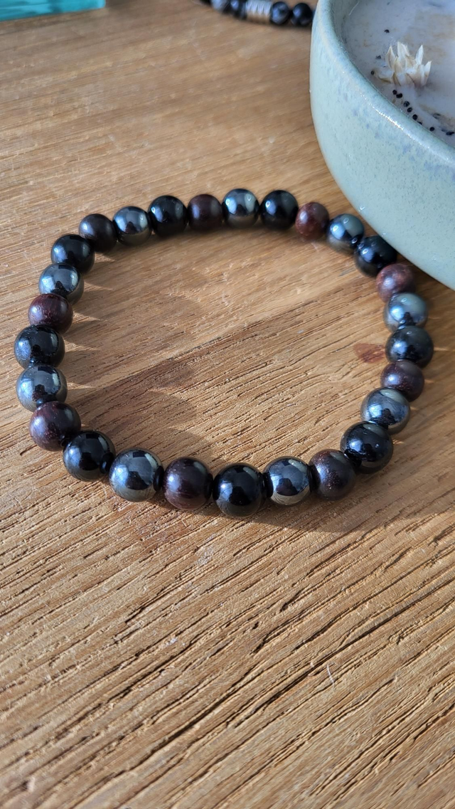 Brise forestière - Tourmaline - hematite - bois de rose