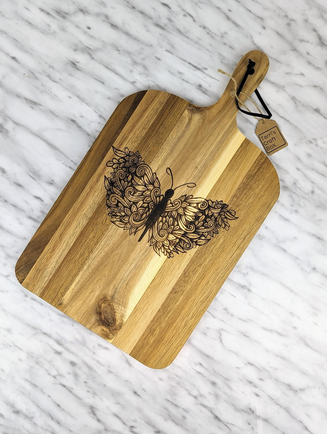 Acacia paddle &#039;BUTTERFLY&#039; (L)