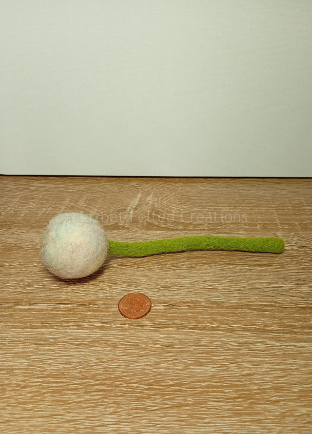Dandelion decoration, felted dandelion
