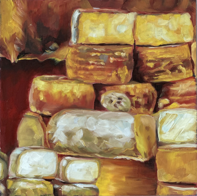 Käseparadies - Feine Ölmalerei für dein Zuhause