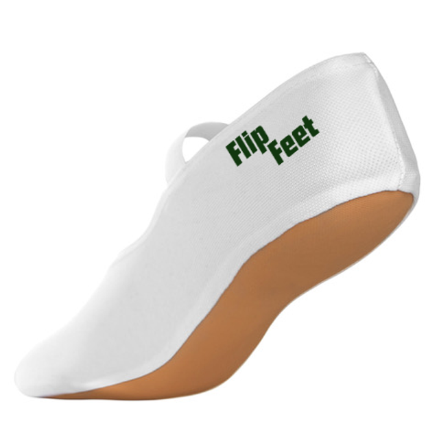 FlipFeet WhiteTrampoline Shoes - Adult Size