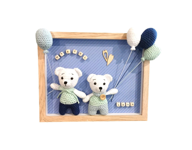 Cadre  personnalisé &quot;Marcel &amp; Léon&quot;