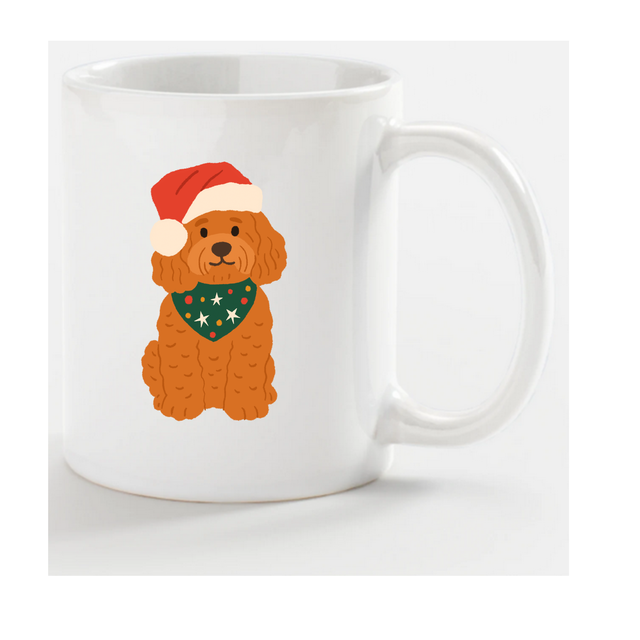 Mug de Noël chien Cockapoo