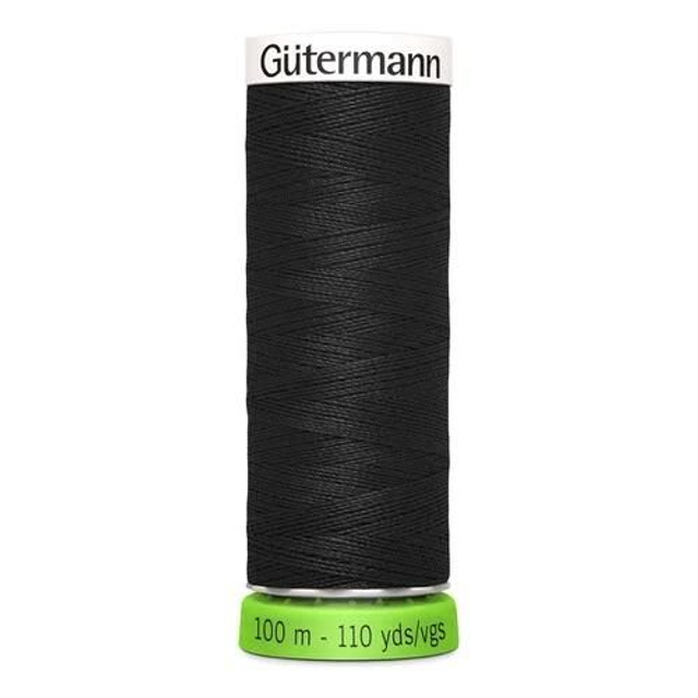 Gutermann Sew All Recycled rPET Thread 100m. 000 - Black