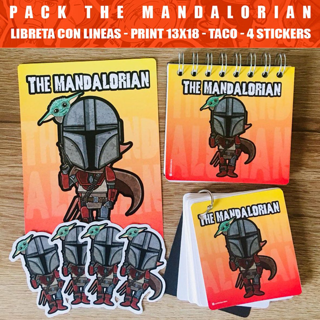 Pack Libreta anillada The Mandalorian
