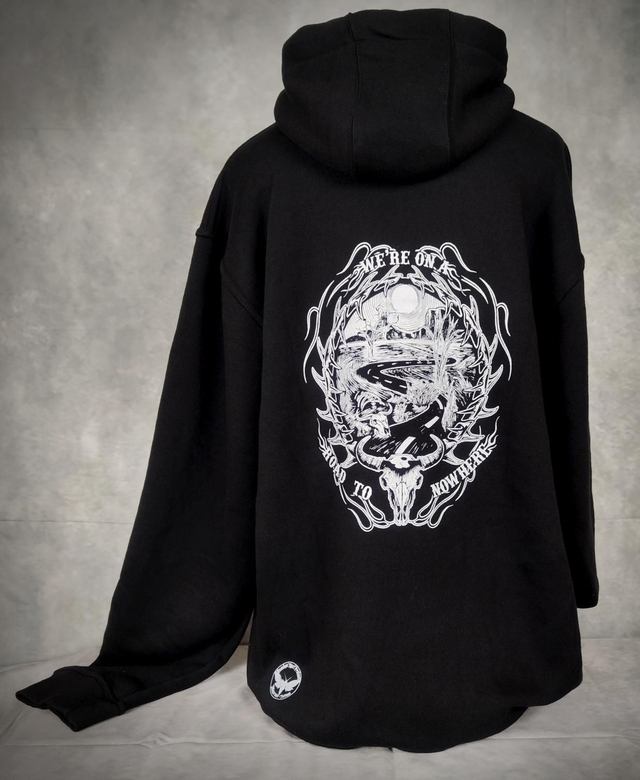 Hoodie Grand froid coton Bio "Road to Nowhere"