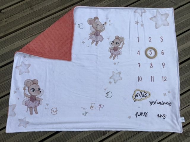 Tapis couverture étape souris | rouille 