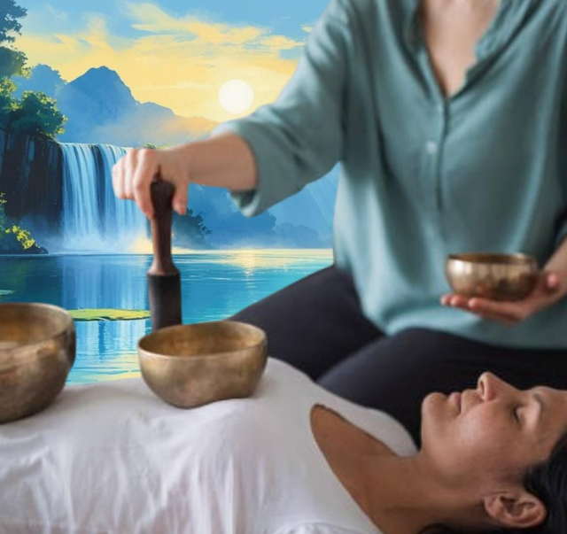 "Quiétude" (1h) | Soin diapasons &amp; bols de l'Himalaya (tibétains)