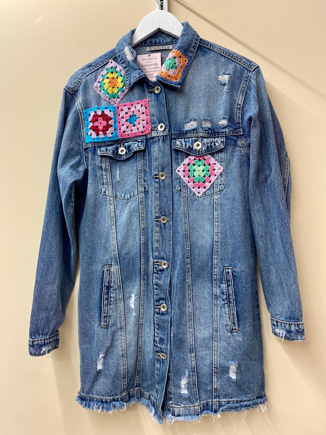 Giacca Denim Crochet Charlie