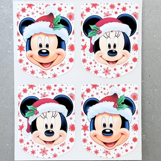 Christmas Mouse Stickers (Set of 4)