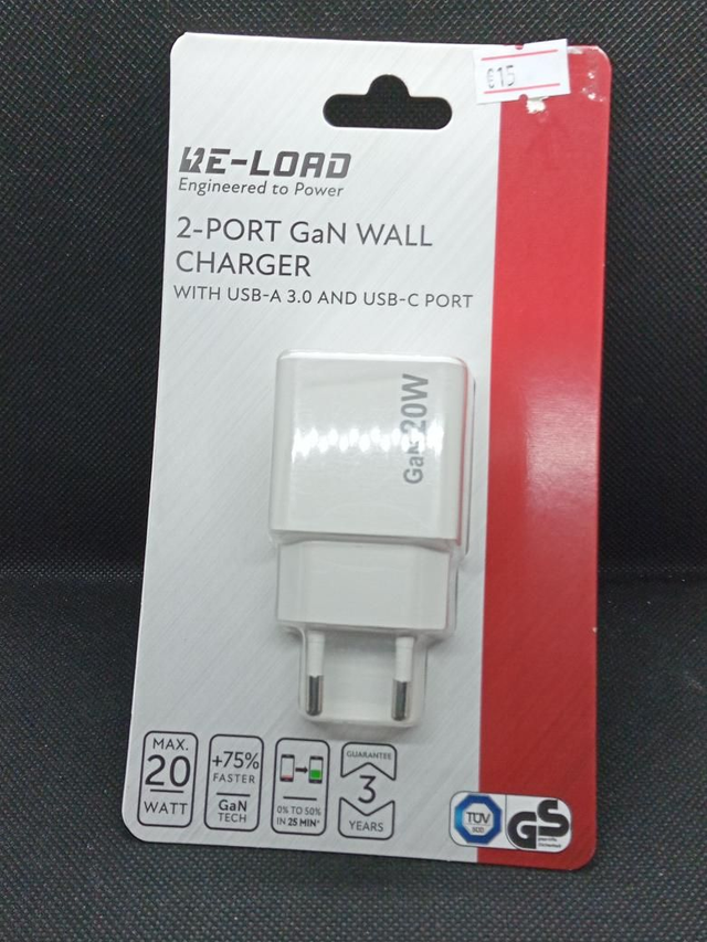 *0220- RE-Load 2Port GaN WALL CHARGER 20W