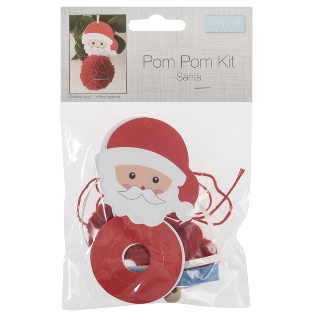 Christmas Santa Pom Pom Decoration Kit
