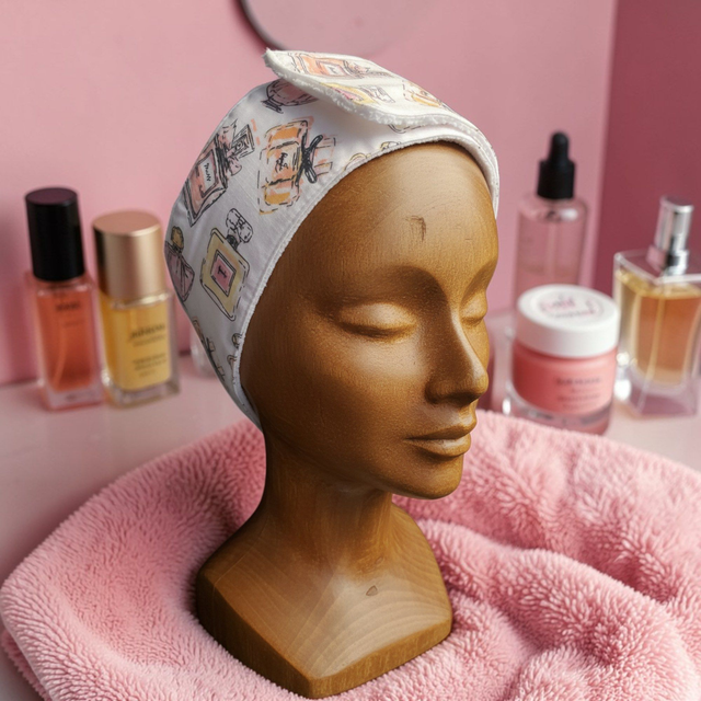 Bandeau de Soin – Coton &amp; Bambou - Motifs Parfum