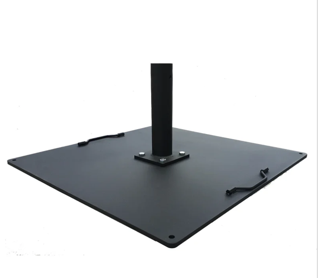 Base per ombrellone elegante in metallo verniciato 55mm NERO