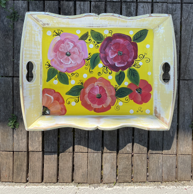 Plateau fleuri et vitaminé