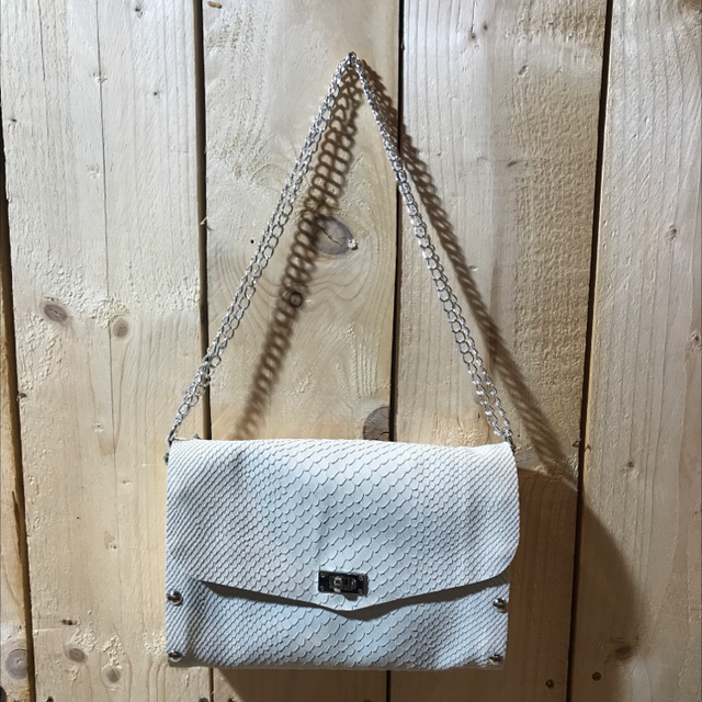 " DOHA " Gris Perle façon Ecailles de Serpent