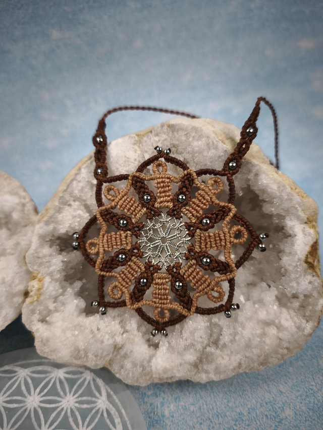 Grand mandala marron