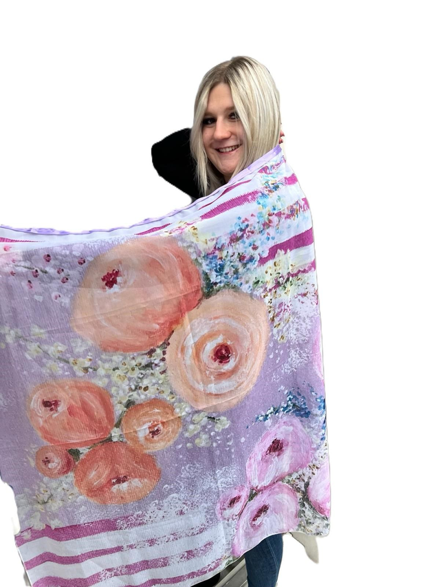 Foulard  Pétale secret 100 cm