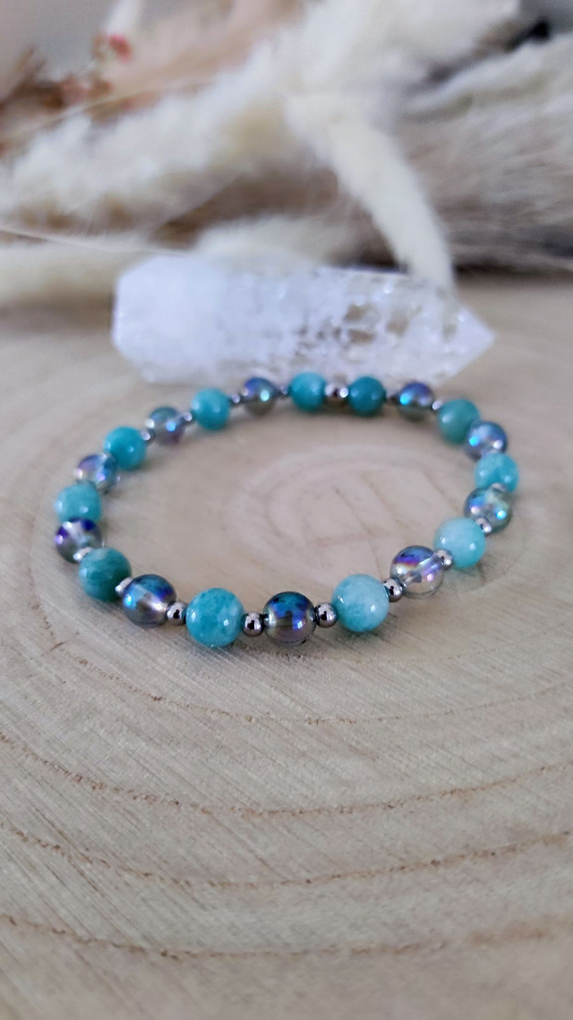 Bracelet "Colère" Amazonite