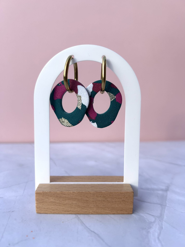 Pampilles Alba ronde bleu canard