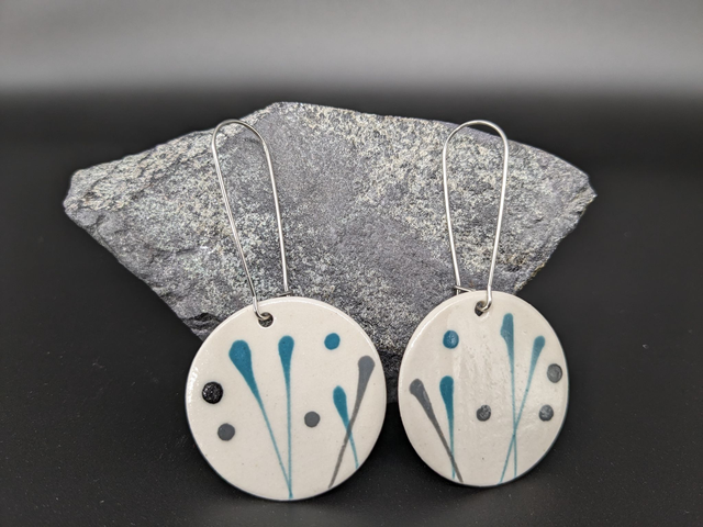 Boucles d'oreilles en céramique
