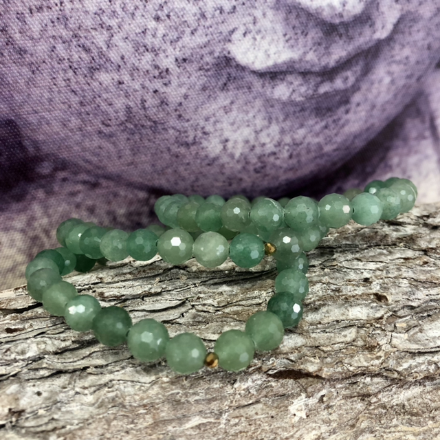 Bracelet Aventurine verte 