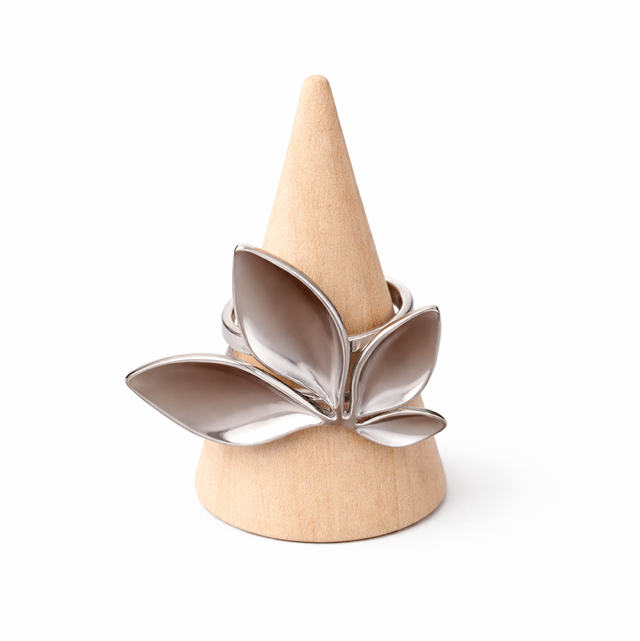 Anillo acero plateado 