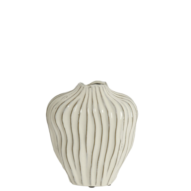 VECHHIA ceramic vase cream