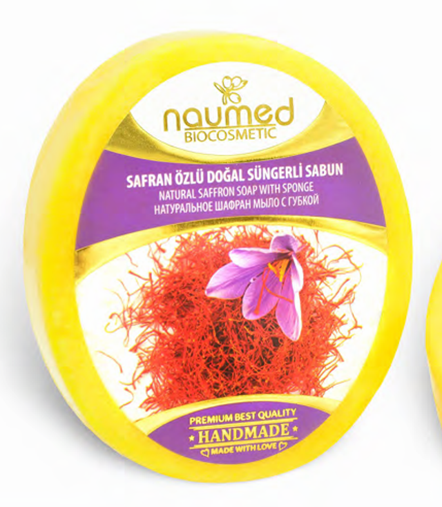 NAUMED Mydło w Gąbce z EKSTRAKTEM Z SZAFRANU 135g