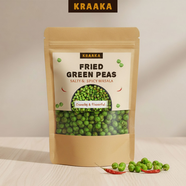  Fried Green Salty &amp; Spicy Masala Peas (150g)