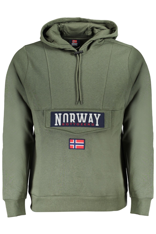NORWAY 1963 FELPA SENZA ZIP UOMO VERDE