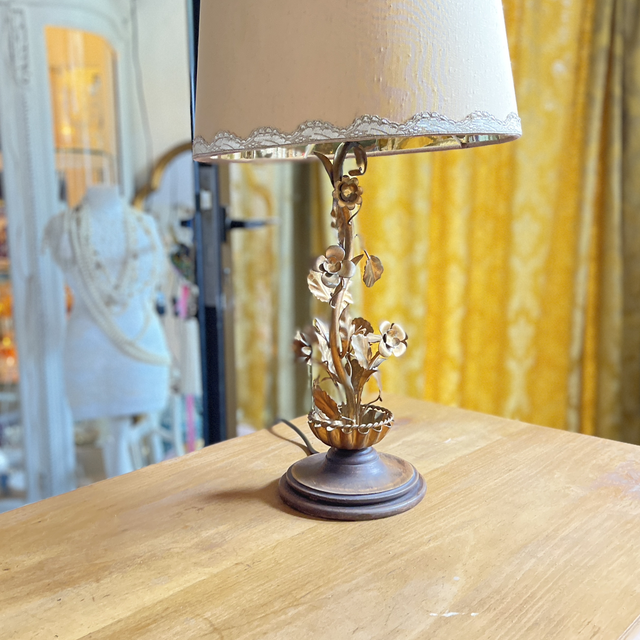 Florentiner Tischleuchter feuervergoldung