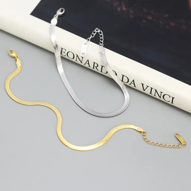 Simple Snake Chain Bracelet Sterling Silver 