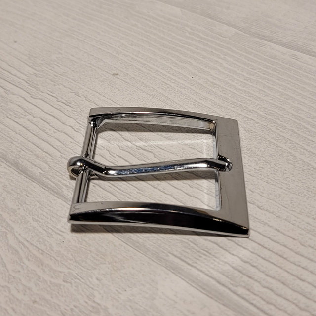 Gürtelschnalle Chrom 34mm