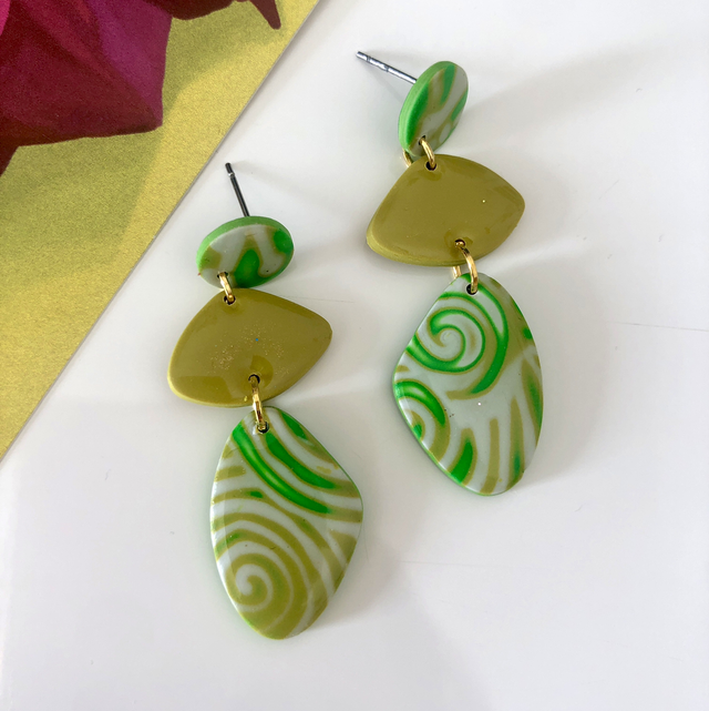 Boucles vert printemps 