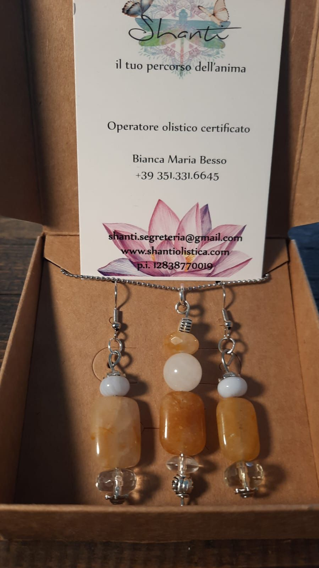 Parure donna corniola