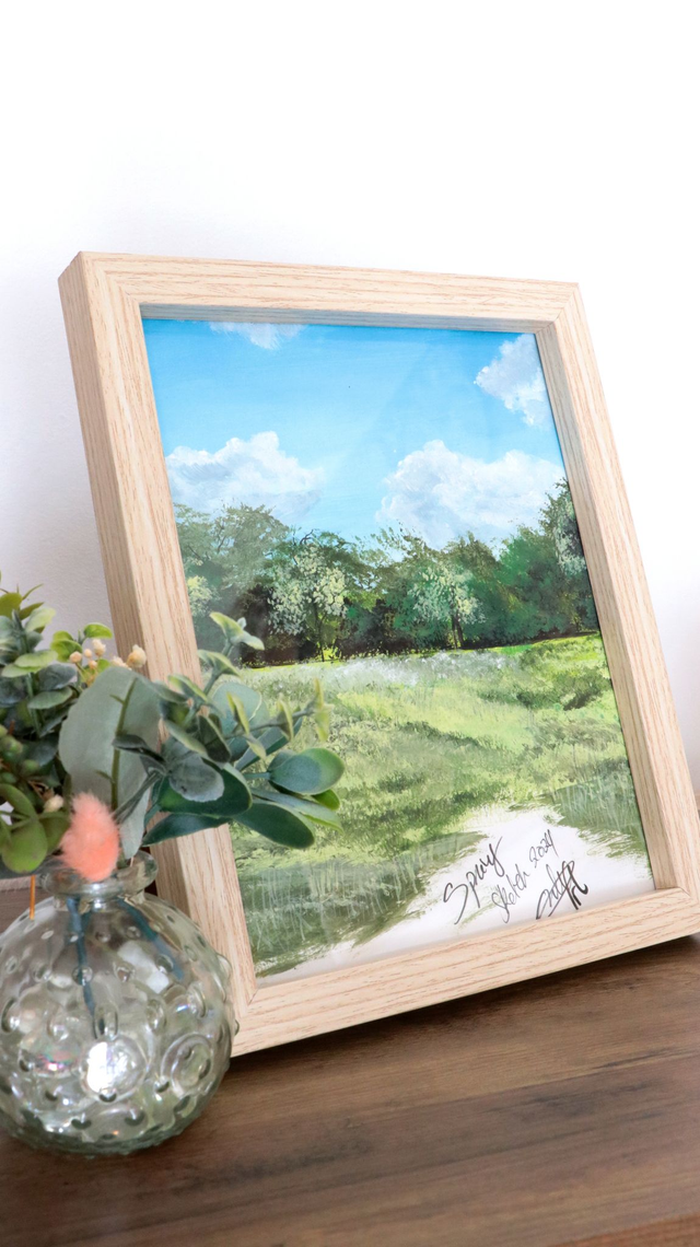 Collection Sketchbook - Esquisse encadré &quot;Spring&quot;