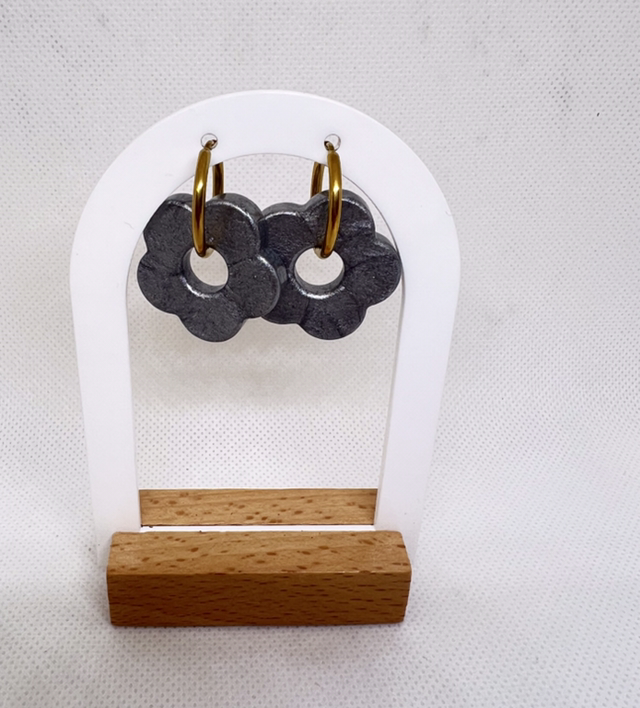 Grande fleurs grises