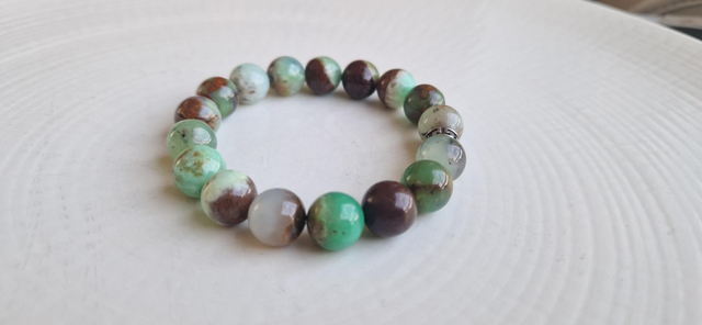 Bracelet CHRYSOPRASE 10mm