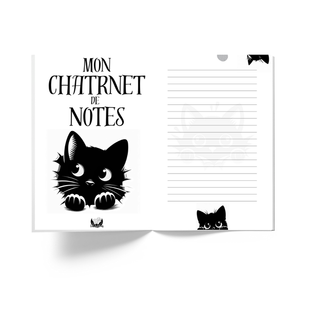 Intérieur carnet éternel A5 - Carnet de note Chats