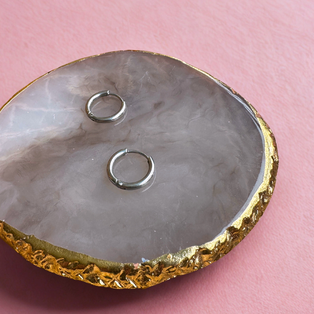 Créoles argentés - Rondes 14 mm