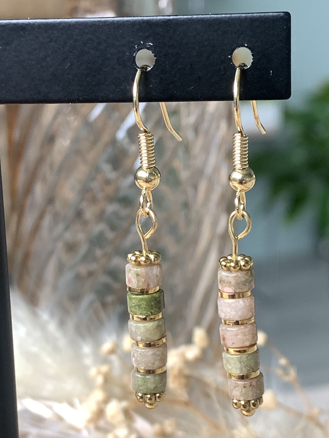 Boucles d'oreilles Soléa Quartz Turquoise